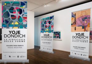 Collection of art pieces on a wall